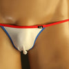 Slip brasileño brillo metálico lycra tiras finas con bolsa frontal - Brasileño - atrevido, bulge, Hombre, lycra, metalico, micro, sexy - 365Briefs -