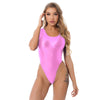 Bañador-Body tanga lycra tiro alto