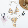 Bikini tanga ajustable con anillas