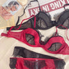 Conjunto sujetador y tanga saten y raso - Conjunto - atrevido, conjunto, encaje, Mujer, seda, sujetador, tanga, tradicional - 365Briefs -