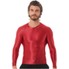 Camiseta hombre manga larga lycra brillante