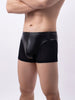 Boxer piel y red con bolsa frontal - Boxer - atrevido, boxer, bulge, Hombre, leather, Piel, red, sexy - 365Briefs -