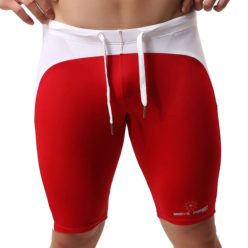 Zweifarbige Lycra-Kurzstrumpfhose für Herren