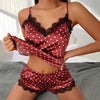 Pijama camiseta y pantalon raso con encaje - Pijama - Mujer, sleep, tradicional - 365Briefs -