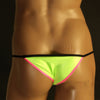 Slip brasileño brillo metálico lycra tiras finas con bolsa frontal - Brasileño - atrevido, bulge, Hombre, lycra, metalico, micro, sexy - 365Briefs -