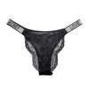 Tanga brasileña terciopelo con encaje trasero Love Secret - Tanga - atrevido, brasileño, encaje, Mujer, tanga, tradicional - 365Briefs -