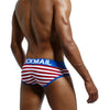 Slip hombre rayas algodon