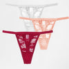 Pack 3 tangas encaje - Tanga - atrevido, encaje, Mujer, tanga, tradicional - 365Briefs -