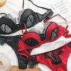 Conjunto sujetador y tanga saten y raso - Conjunto - atrevido, conjunto, encaje, Mujer, seda, sujetador, tanga, tradicional - 365Briefs -