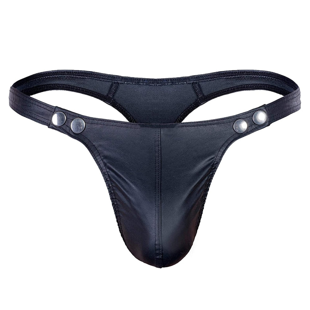 Tanga cuero desmontable - Tanga - abierto, atado, atrevido, Hombre, leather, Piel, sexy, tanga - 365Briefs -