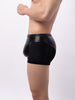 Boxer piel y red con bolsa frontal - Boxer - atrevido, boxer, bulge, Hombre, leather, Piel, red, sexy - 365Briefs -