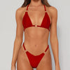 Bikini tanga ajustable con anillas