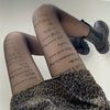 Medias escritas - Medias - atrevido, medias, Mujer, tradicional - 365Briefs -