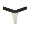 Tanga seda con cintura encaje