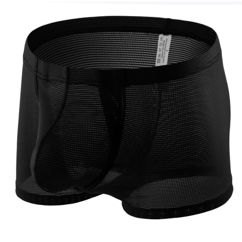 Boxer hombre red transparente con bolsa frontal