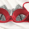 Conjunto sujetador y tanga saten y raso - Conjunto - atrevido, conjunto, encaje, Mujer, seda, sujetador, tanga, tradicional - 365Briefs -