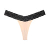Tanga seda con cintura encaje