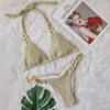 Bikini brasileño con cadena dorada - Bañador - atrevido, autopostr_twitter_57272, bañador, bañadores, bikini, metalico, Mujer, sexy, swimwear - 365Briefs -