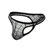 Transparenter, quadratischer Netz-Tanga für Herren