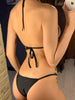 Bikini brasileño con pedreria y aros