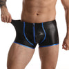 Boxer hombre piel con cremallera
