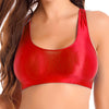 Glänzender Lycra-Sport-BH