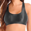 Glänzender Lycra-Sport-BH