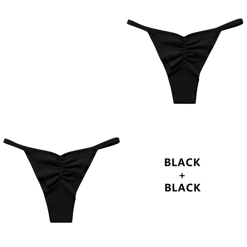 Pack de 2 tangas brasileñas de seda - Tanga - atrevido, brasileño, comfort, cómodo, Mujer, seda, tanga, tradicional - 365Briefs -