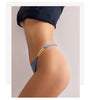 Tanga seda con cadena dorada - Tanga - atrevido, metalico, Mujer, seda, tanga, tradicional - 365Briefs -