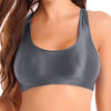 Glänzender Lycra-Sport-BH