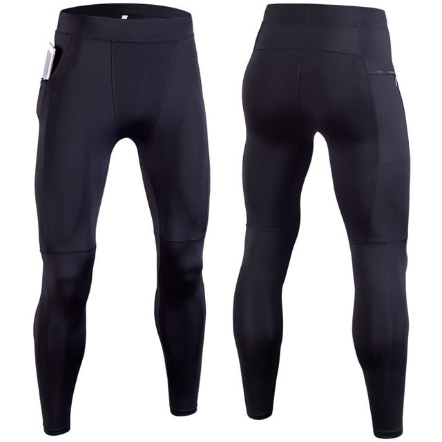 Mallas de compresión con bolsillo para el movil - Gym - comfort, gym, Hombre, lycra - 365Briefs -