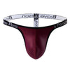 Tanga piel con cintura elástica - Tanga - atrevido, autopostr_pinterest_48606, autopostr_pinterest_48607, bulge, comfort, Hombre, leather, lycra, metalico, piel, sexy - 365Briefs -