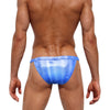 Bañador bikini brillante a rayas - Bañador - atrevido, bañadores, bikini, Hombre, metalico, sexy - 365Briefs -
