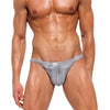 Bañador bikini brillante a rayas - Bañador - atrevido, bañadores, bikini, Hombre, metalico, sexy - 365Briefs -