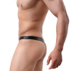 Tanga piel efecto mojado con bolsa frontal - Tanga - atrevido, autopostr_pinterest_48605, autopostr_pinterest_48606, autopostr_pinterest_48607, bañador, bañadores, bulge, comfort, cómodo, Hombre, leather, metalico, piel, sexy, tanga, tradicional - 365Briefs -