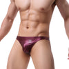 Tanga piel efecto mojado con bolsa frontal - Tanga - atrevido, autopostr_pinterest_48605, autopostr_pinterest_48606, autopostr_pinterest_48607, bañador, bañadores, bulge, comfort, cómodo, Hombre, leather, metalico, piel, sexy, tanga, tradicional - 365Briefs -