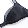 Tanga piel con cintura elástica - Tanga - atrevido, autopostr_pinterest_48606, autopostr_pinterest_48607, bulge, comfort, Hombre, leather, lycra, metalico, piel, sexy - 365Briefs -