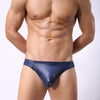 Slip piel con gran bolsa frontal - Bikini - atrevido, bikini, bulge, Hombre, leather, piel, sexy - 365Briefs -