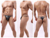 Tanga de piel con tiras laterales - Tanga - abierto, atrevido, autopostr_pinterest_48606, autopostr_pinterest_48607, bulge, comfort, cómodo, Hombre, leather, Piel, sexy, tanga - 365Briefs -