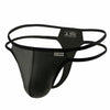 Tanga de piel con tiras laterales - Tanga - abierto, atrevido, autopostr_pinterest_48606, autopostr_pinterest_48607, bulge, comfort, cómodo, Hombre, leather, Piel, sexy, tanga - 365Briefs -