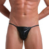 Microtanga metálico efecto piel - Microtanga - atrevido, bulge, comfort, Hombre, leather, lycra, metalico, microtanga, sexy - 365Briefs -