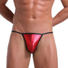 Microtanga metálico efecto piel - Microtanga - atrevido, bulge, comfort, Hombre, leather, lycra, metalico, microtanga, sexy - 365Briefs -