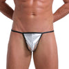 Microtanga metálico efecto piel - Microtanga - atrevido, bulge, comfort, Hombre, leather, lycra, metalico, microtanga, sexy - 365Briefs -