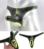 Tanga de cuero elefante con agujero para testículos - Tanga - abierto, autopostr_pinterest_48604, bulge, elefante, Hombre, leather, piel, sexy, xxx - 365Briefs -