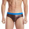 Slip de piel con cintura de color - Bikini - atrevido, bikini, Hombre, leather, piel, sexy - 365Briefs -