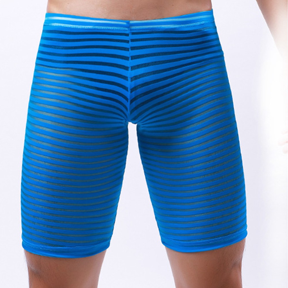Boxer largo a rayas transparente - Boxer - atrevido, autopostr_pinterest_48602, boxer, comfort, Hombre, lycra, red, tradicional - 365Briefs -