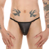Tanga fino de cuero desmontable - Tanga - atado, atrevido, autopostr_pinterest_48606, bulge, Hombre, leather, piel, sexy, tanga - 365Briefs -