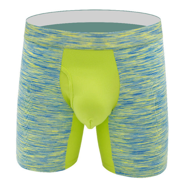 Boxer largo algodón con bolsa frontal de lycra - Boxer - algodon, atrevido, boxer, bulge, comfort, gym, Hombre, lycra, tradicional - 365Briefs -