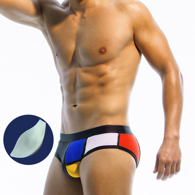 Bañador bikini abstracto - Bañador - atrevido, bañadores, bikini, bulge, Hombre, tradicional - 365Briefs -