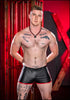 Pantalones cortos de cuero negro con bolsillo - Gym - autopostr_pinterest_48604, gym, Hombre, piel, xxx - 365Briefs -